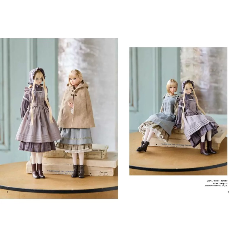 Japanese Lifestyle Books - Doll Clothing Making Book By Taeko