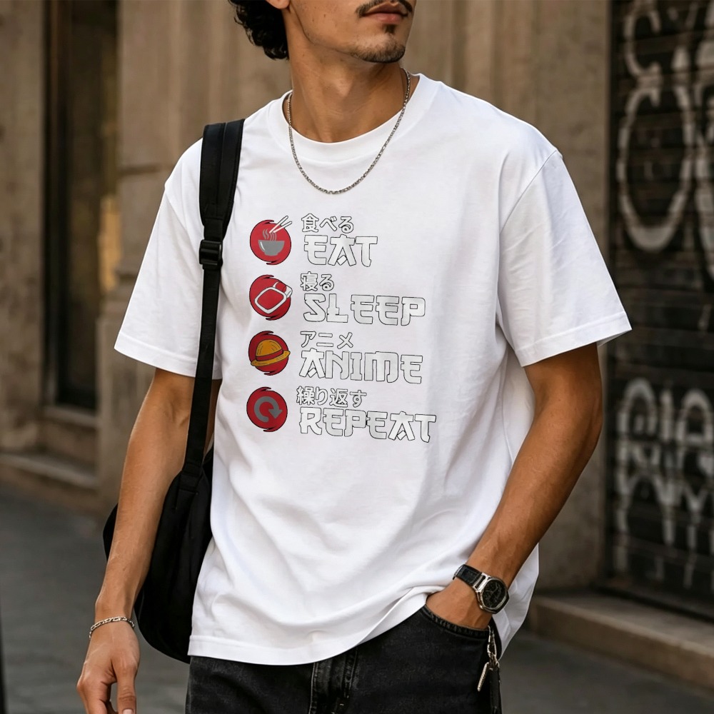 Eat Sleep Anime Repeat Japanes - Japanese Lifestyle Routine ulasan dan harga